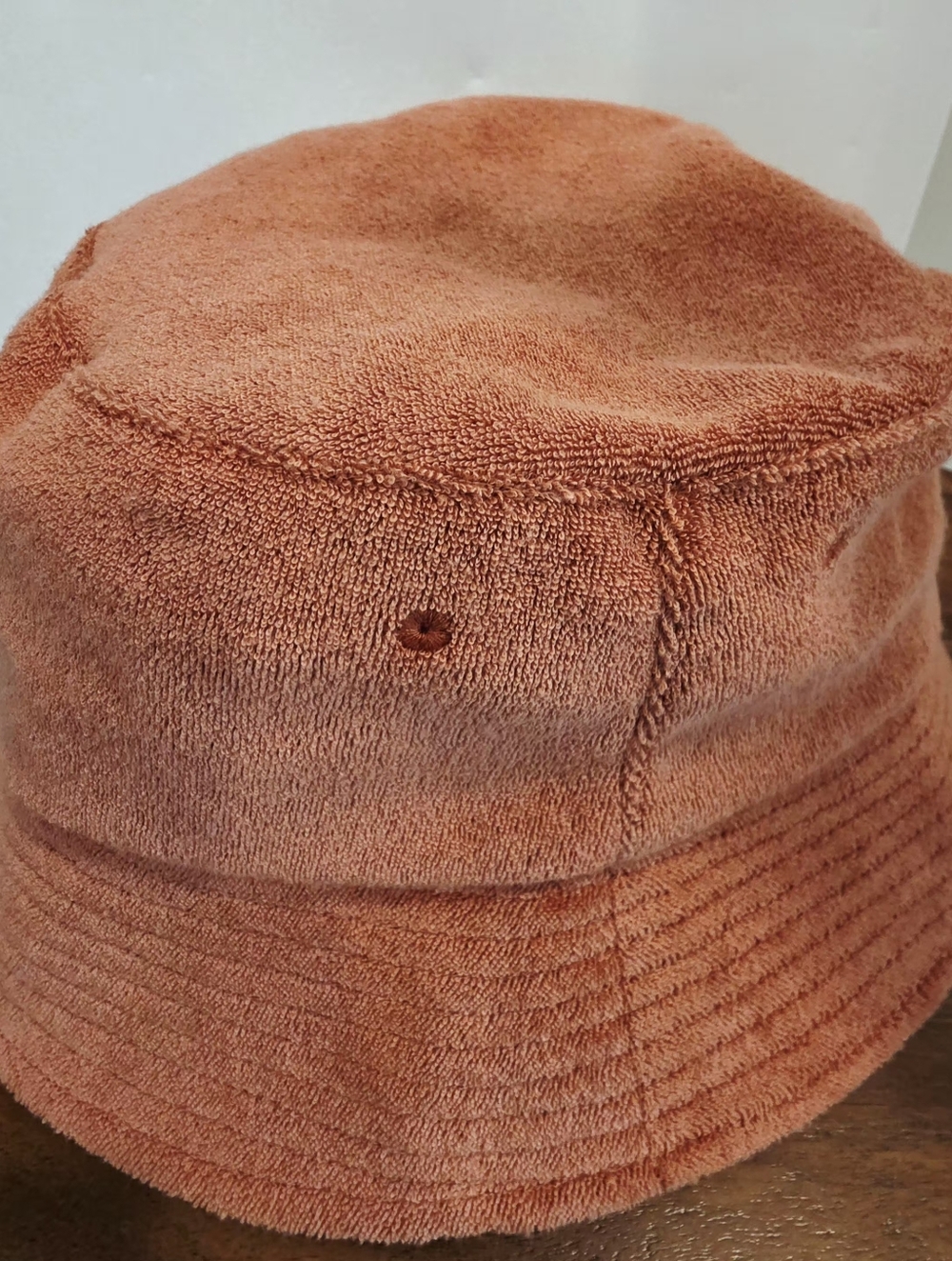 Terracotta Terry Cloth Bucket Hat By Hemlock